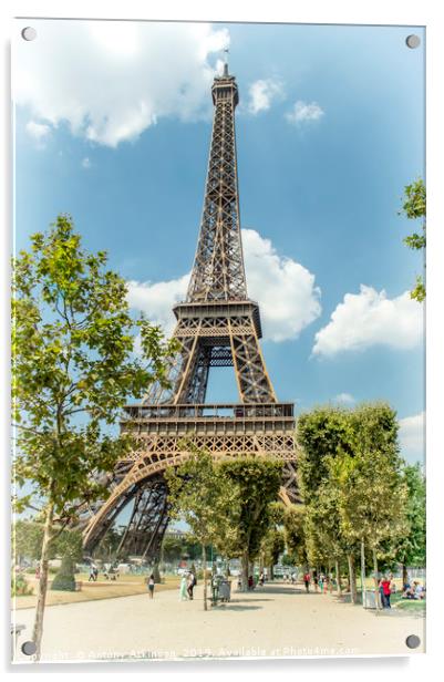 The Eiffel Tower Acrylic by Antony Atkinson