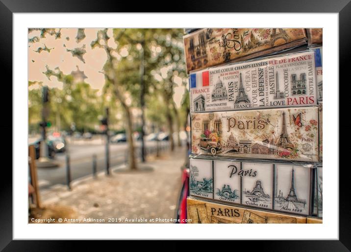 Paris In Summer Framed Mounted Print by Antony Atkinson