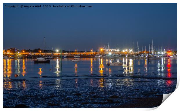 Langstone Harbour. Print by Angela Aird