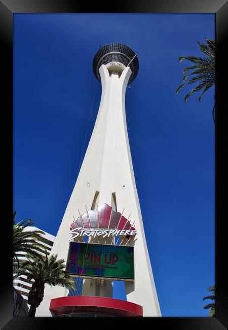 Stratosphere Tower Las Vegas Nevada America Framed Print by Andy Evans Photos