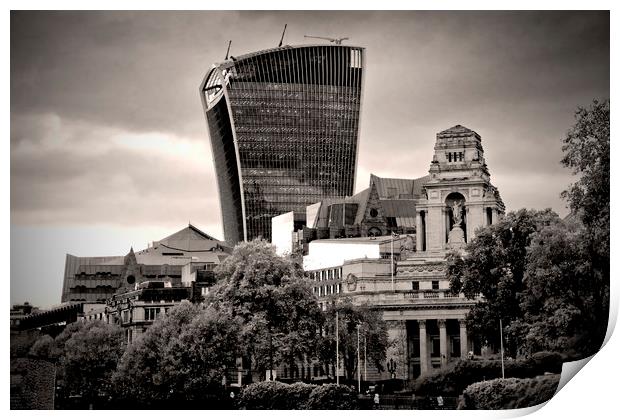 20 Fenchurch Street Trinity House London Print by Andy Evans Photos