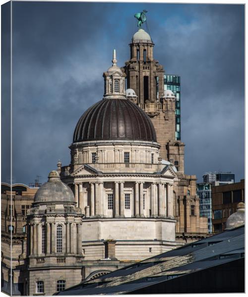 Liverpool historical skyline  Canvas Print by George Robertson