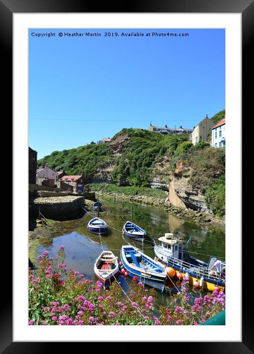 Staithes, North Yorkshire Framed Mounted Print by Heather McGow