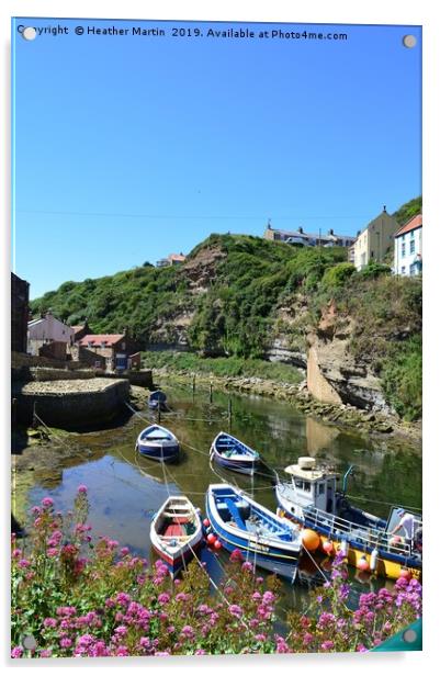 Staithes, North Yorkshire Acrylic by Heather McGow