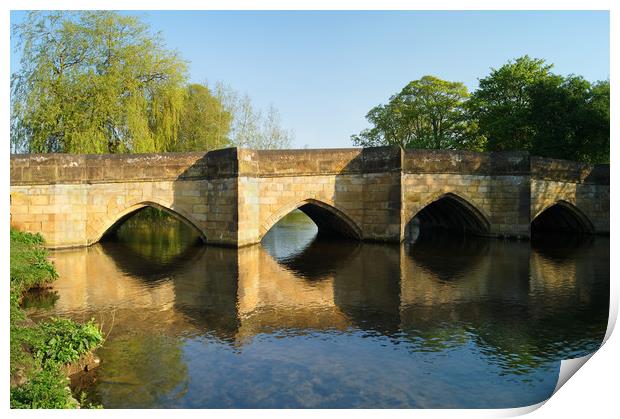 Bakewell Bridge & River Wye                       Print by Darren Galpin