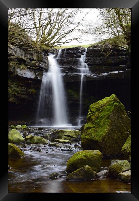 Gibson's Cave, Bowlees Framed Print by Heather McGow