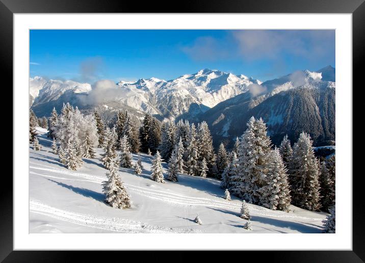 Courchevel 1850 3 Valleys French Alps France Framed Mounted Print by Andy Evans Photos