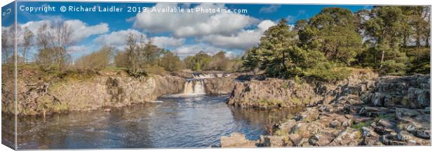 Spring at Low Force Waterfall, Teesdale, Panorama Canvas Print by Richard Laidler