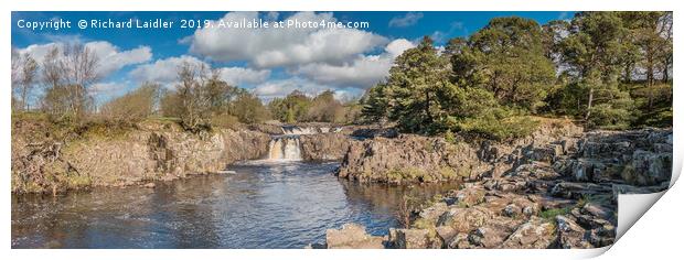 Spring at Low Force Waterfall, Teesdale, Panorama Print by Richard Laidler