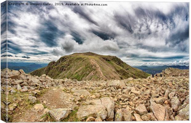 The summit of Scafell Pike Canvas Print by Gregory Culley