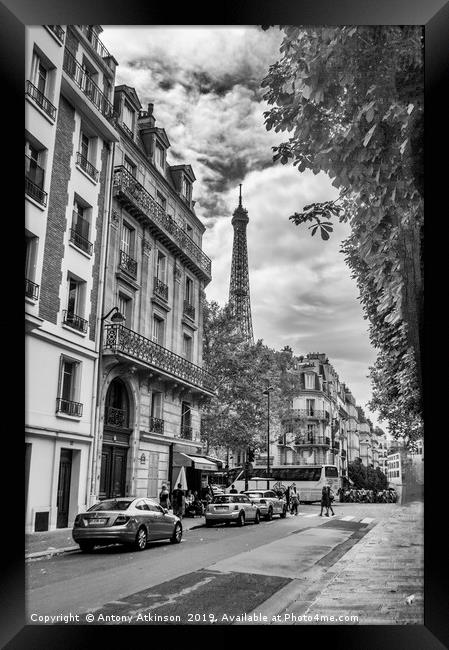 Streets of Paris Framed Print by Antony Atkinson