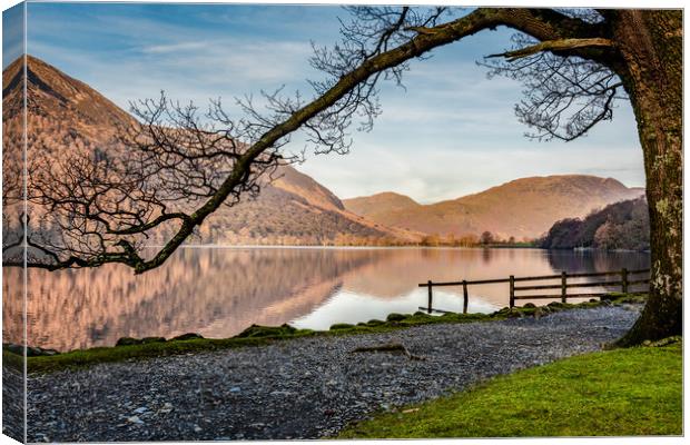 A window view of Buttermere Canvas Print by Robbie Spencer