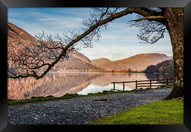 A window view of Buttermere Framed Print by Robbie Spencer