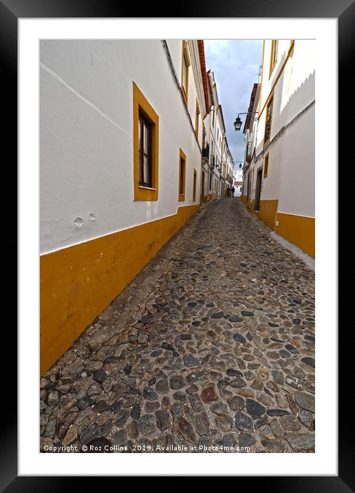 Evening Light, Evora, Portugal Framed Mounted Print by Roz Collins