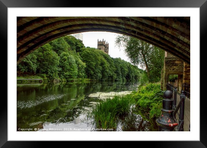 Durham Cathedral Framed Mounted Print by Antony Atkinson