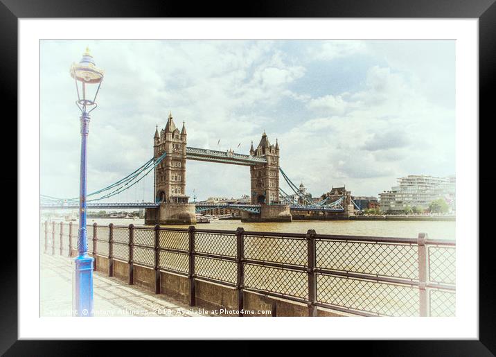 London Tower Bridge Framed Mounted Print by Antony Atkinson