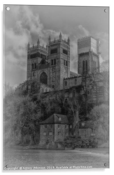 Durham Cathedral Acrylic by Antony Atkinson