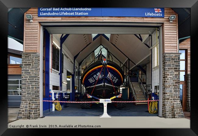 The lifeboat, 'RNLB William F Yates'  Framed Print by Frank Irwin