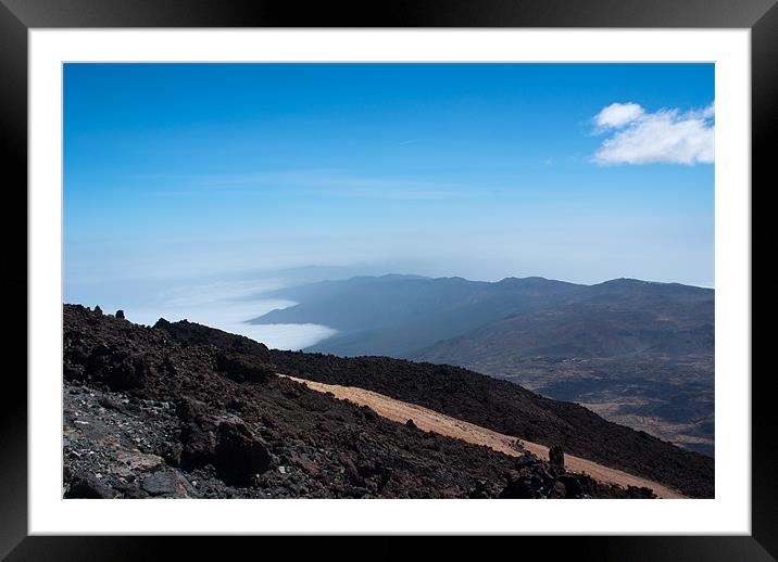 View from Teide Framed Mounted Print by stephanie eleftheriou