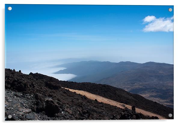 View from Teide Acrylic by stephanie eleftheriou