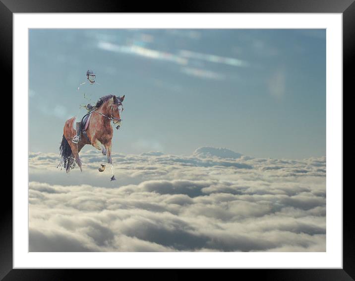 Floating on a cloud Framed Mounted Print by Adrian McMillan