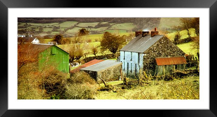 The Farmhouse. Framed Mounted Print by Stephen Maxwell