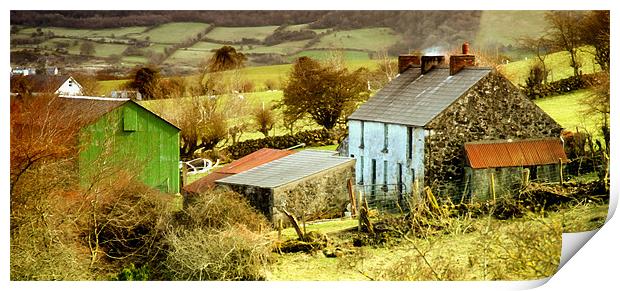 The Farmhouse. Print by Stephen Maxwell