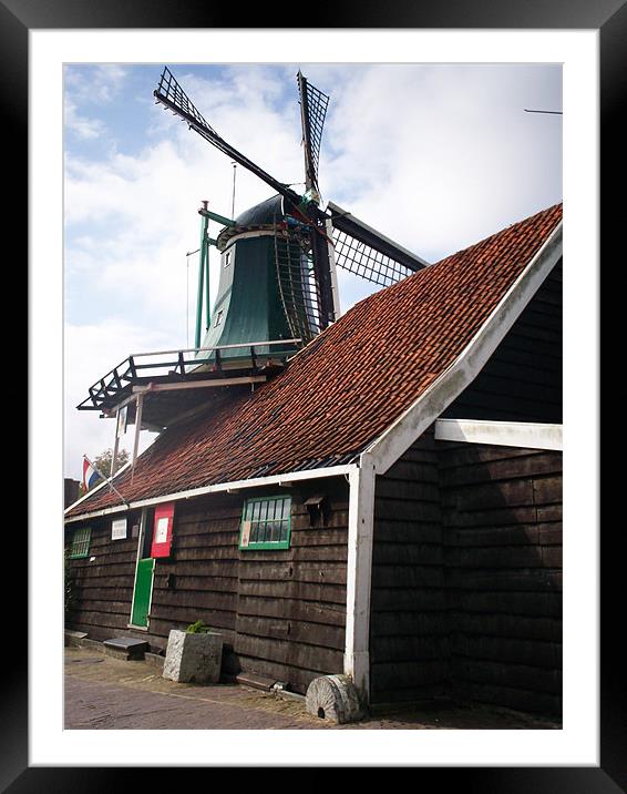 Windmill in closeup Framed Mounted Print by Steve Wood