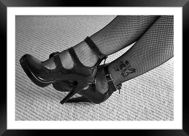 Sexy Shoes Framed Mounted Print by Donna Collett