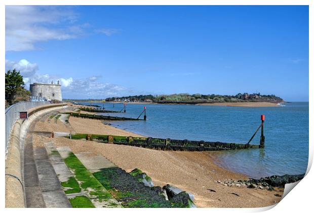 Felixstowe Ferry and Bawdsey Quay Print by Diana Mower