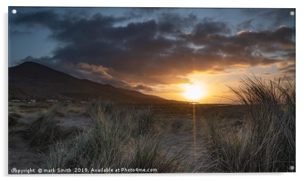 Sunrise Dingle Peninsula Acrylic by mark Smith