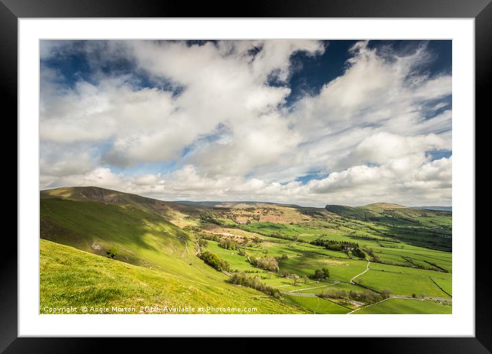 Fairweather View of The Great Ridge Framed Mounted Print by Angie Morton