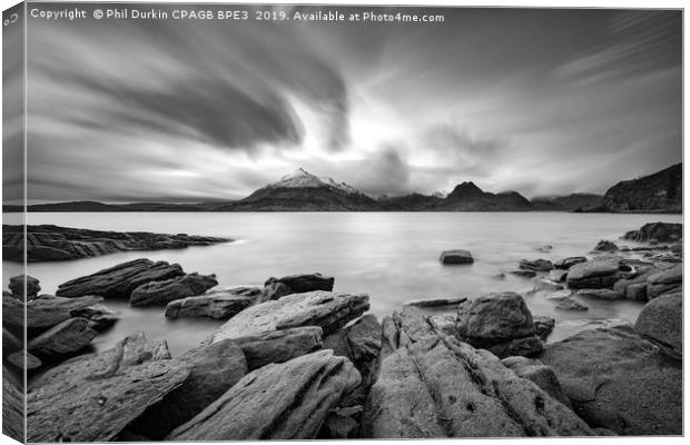 The Cuillins From Elgol - Scottish Highlands Canvas Print by Phil Durkin DPAGB BPE4