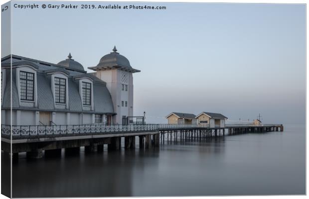 The victorian architecture of Penarth Pier, Wales Canvas Print by Gary Parker