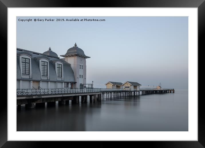 The victorian architecture of Penarth Pier, Wales Framed Mounted Print by Gary Parker