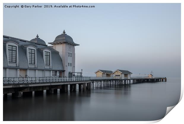 The victorian architecture of Penarth Pier, Wales Print by Gary Parker