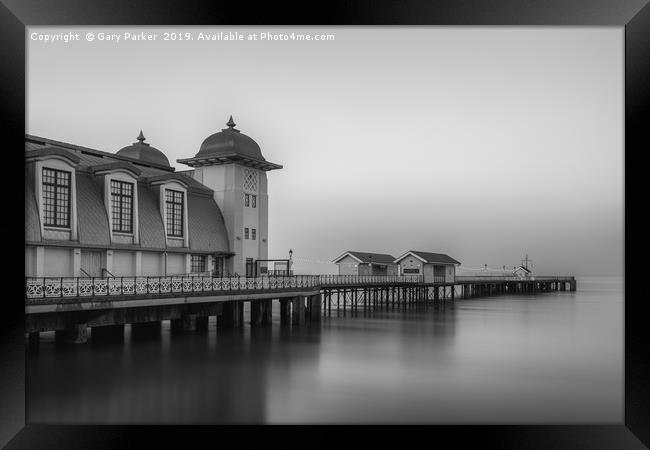 The victorian architecture of Penarth Pier, Wales Framed Print by Gary Parker