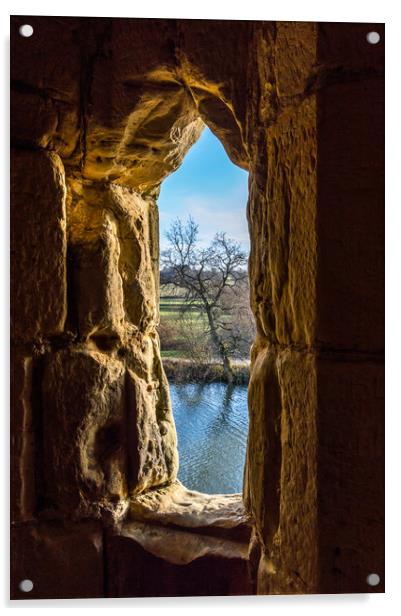 Castle Window Acrylic by Mike Lanning