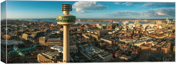 Liverpool Skyline Canvas Print by Stratus Imagery