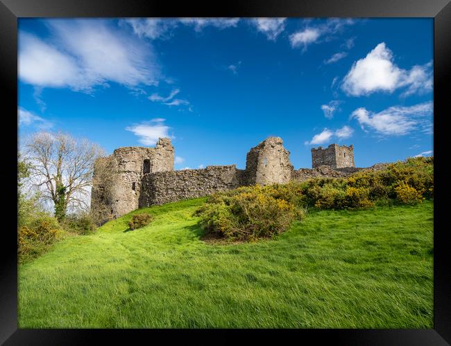 Llansteffan Castle, Carmarthenshire. Framed Print by Colin Allen