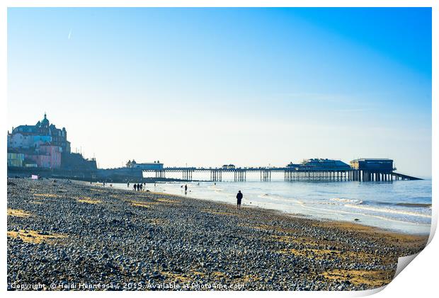 Majestic Cromer Pier at Sunset Print by Heidi Hennessey