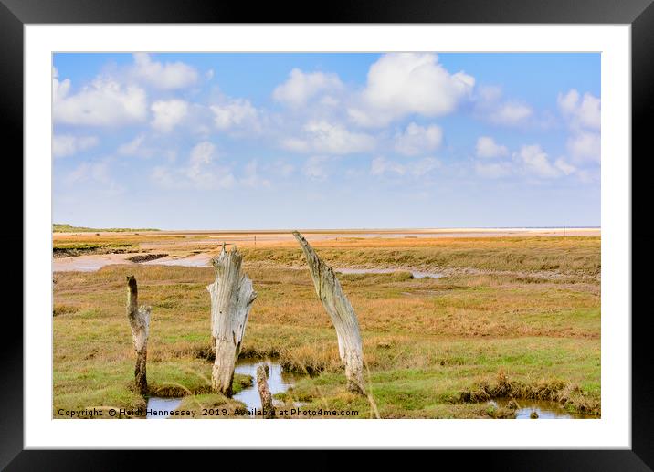 The History and Majesty of Thornham Old Harbour Framed Mounted Print by Heidi Hennessey