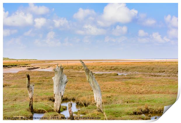 The History and Majesty of Thornham Old Harbour Print by Heidi Hennessey