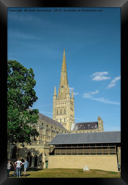 The Majestic Norwich Anglican Cathedral Framed Print by Heidi Hennessey