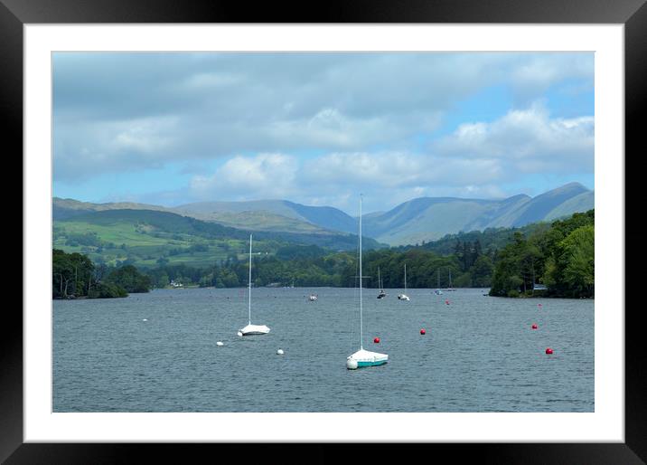 Windermere View Framed Mounted Print by CHRIS BARNARD