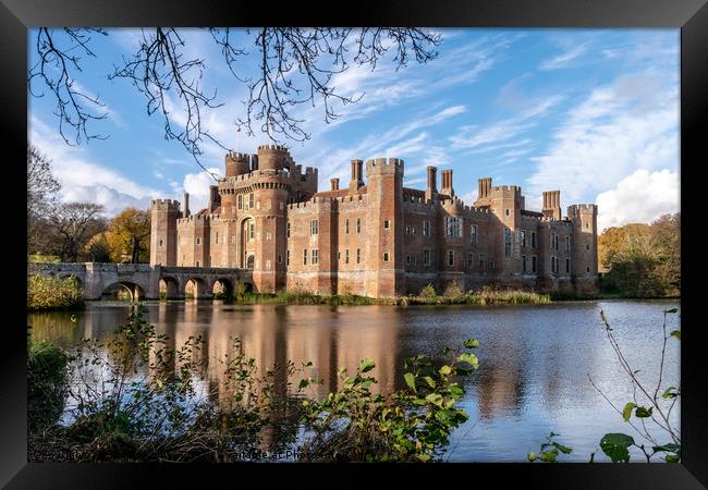 Herstmonceux Castle Framed Print by Simon Rigby