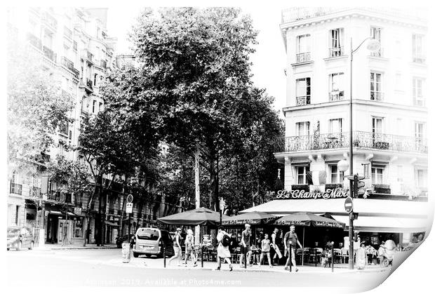 Paris in Black and White Print by Antony Atkinson