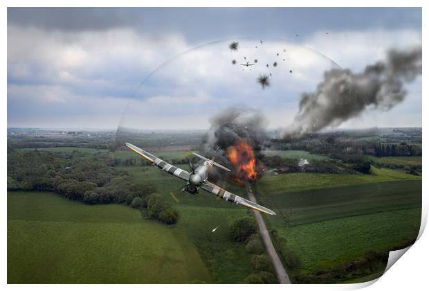 Normandy Typhoon shockwave  Print by Gary Eason