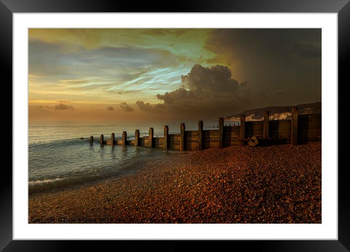 Beachy Head at Sunrise Framed Mounted Print by Dave Angood