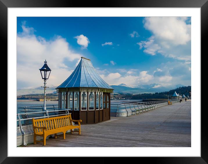 Bangor Pier. Framed Mounted Print by Colin Allen